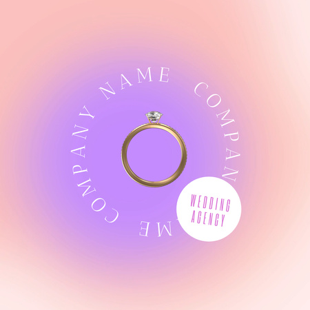 Wedding Agency Services Promotion With Ring Animated Logo – шаблон для дизайну