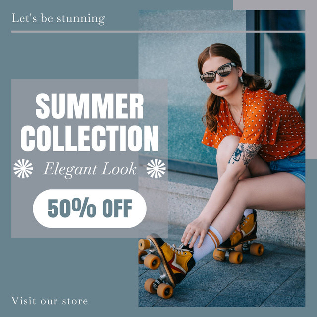 Template di design Elegant Summer Fashion Sale Instagram