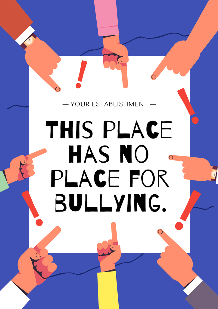Protection from Bullying Poster Design Template