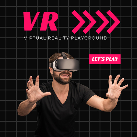 Mind-blowing Virtual Reality Playground Offer Instagram Design Template