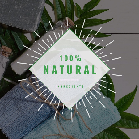 Designvorlage Natural Handmade Soap Shop Ad für Instagram AD