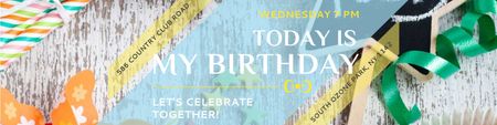 День народження в парку Південний Озон Twitter – шаблон для дизайну
