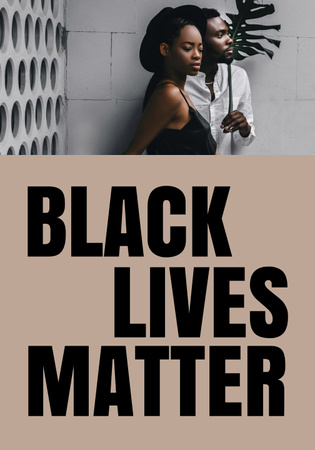 Antirasismin motivaatio nuorten mustien ihmisten kanssa Poster 28x40in Design Template