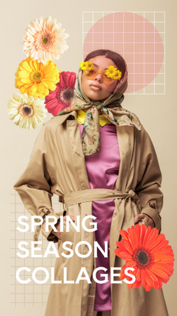 Designvorlage Spring Season Offers für Instagram Story
