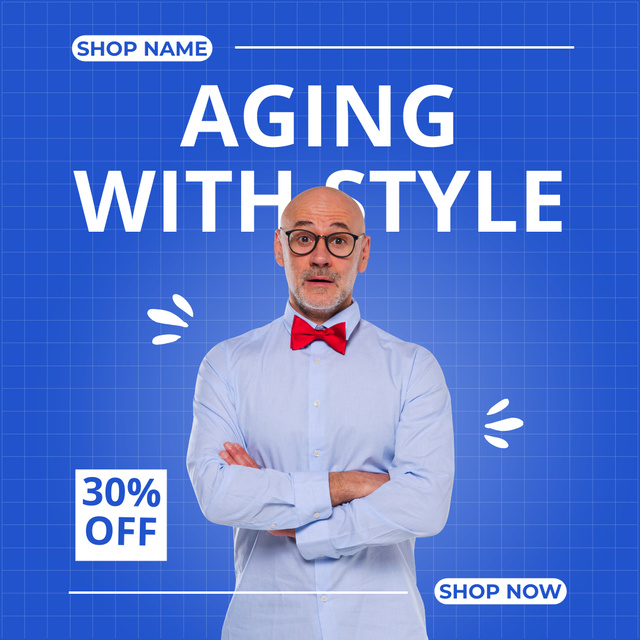 Age-Friendly Fashion Style With Discount Instagramデザインテンプレート