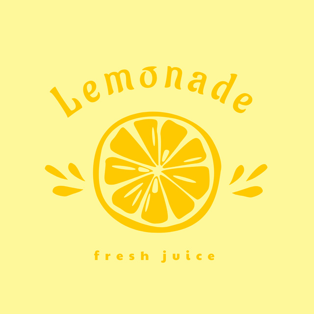 Lemonade Offer with Freshing Juice Logo Modelo de Design