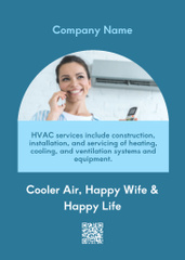 HVAC Services Installation and Maintenance Blue