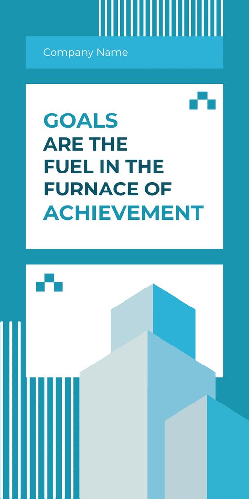 Platilla de diseño Phrase about Goals Achievement Graphic