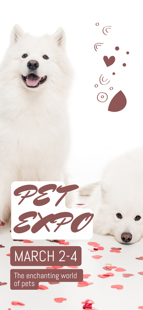 Announcement of Exciting Pet Show Snapchat Geofilter Design Template