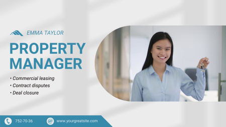 Experienced Property Manager Service Offer Full HD video Design Template