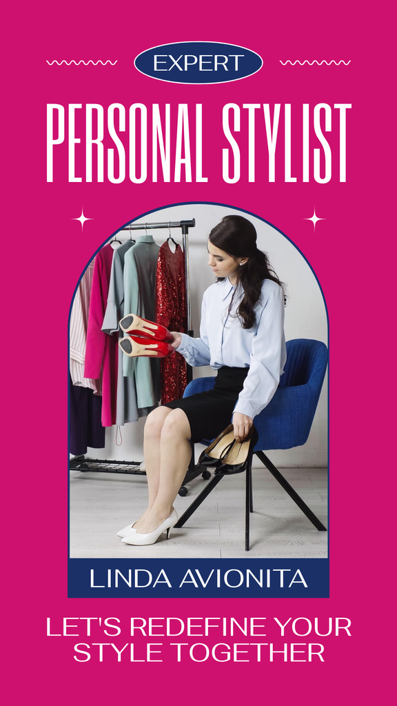Personal Stylist Consulting to Redefine Your Style Instagram Story Modelo de Design