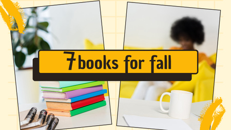 Books to Read in the Fall Youtube Thumbnail Design Template