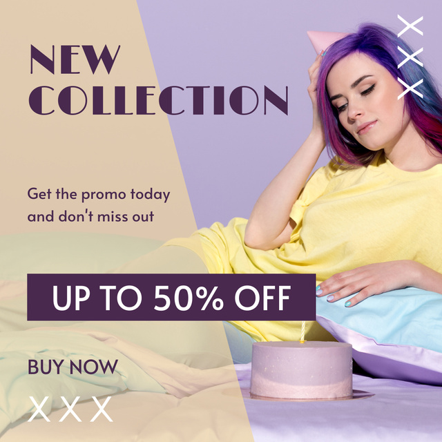 New collection of clothes promo Instagram Design Template