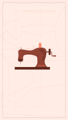 Tailor equipment and Textile icons