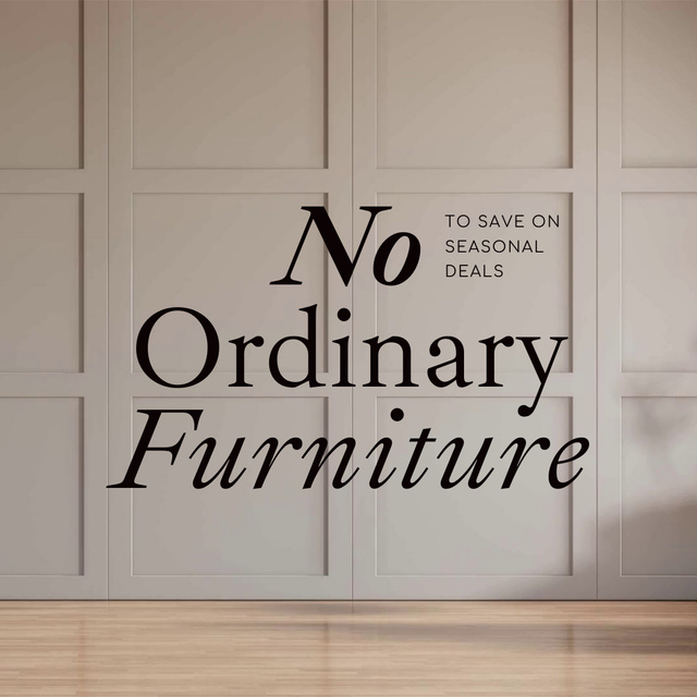 Furniture Sale Offer Animated Post Design Template