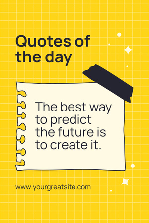 Quote Of The Day About Initiative Pinterest Design Template