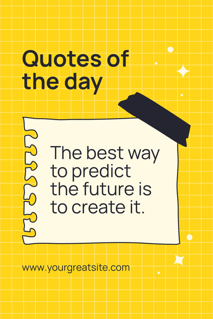 Template di design Quote Of The Day About Initiative Pinterest