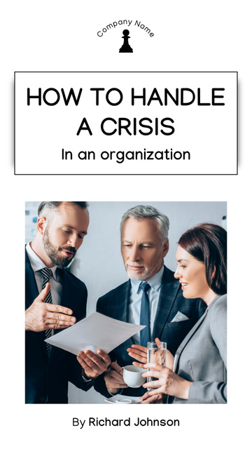 Tips for Overcoming Crisis in Business with Colleagues in Meeting Mobile Presentation Πρότυπο σχεδίασης