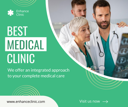 Clinic Services Offer Facebook Design Template