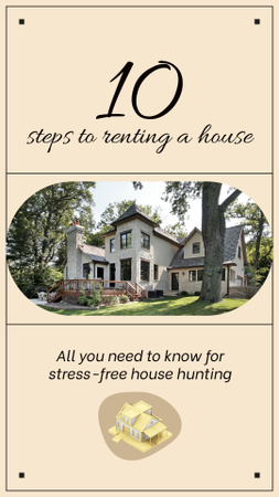 Plantilla de diseño de Varios consejos para alquilar una casa sin estrés Instagram Video Story 