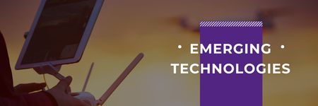 Designvorlage Emerging technologies Ad für Email header