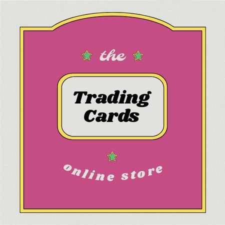 Trading Cards Store Offer Logo Design Template