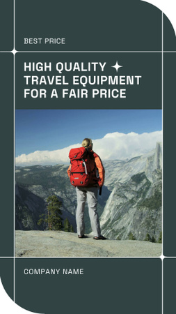 Travel Equipment Sale Offer TikTok Video – шаблон для дизайна