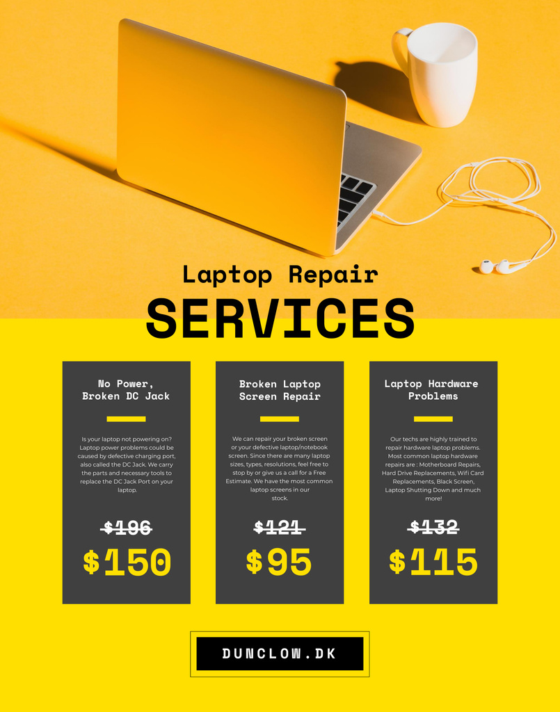 Gadgets and Electronics Repair Service Poster 22x28in – шаблон для дизайну