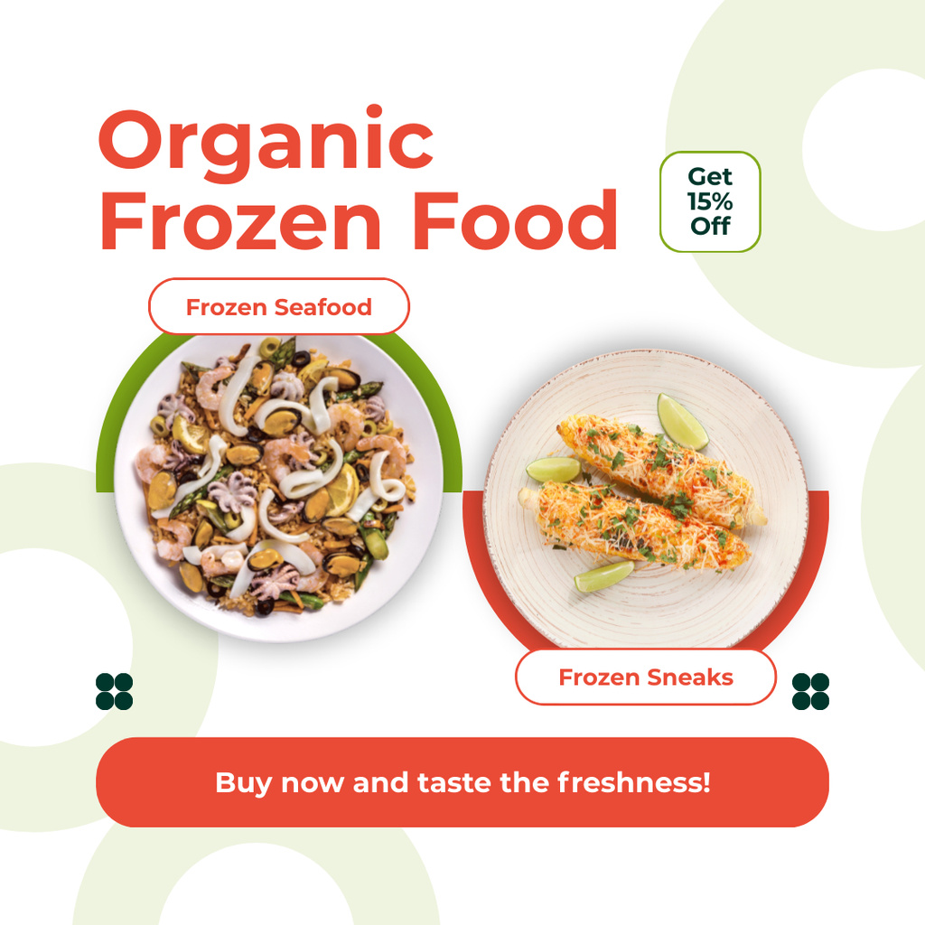 Template di design Convenient Frozen Meal Packages Instagram