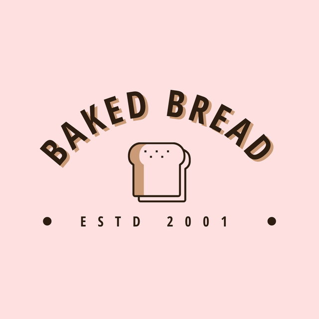 Baked bread,bakery logo design Logoデザインテンプレート