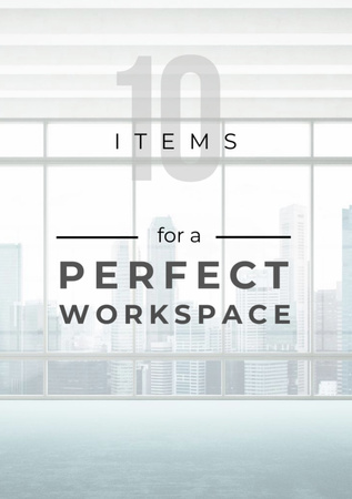 Szablon projektu Workspace Furniture Guide Office in White Flyer A7