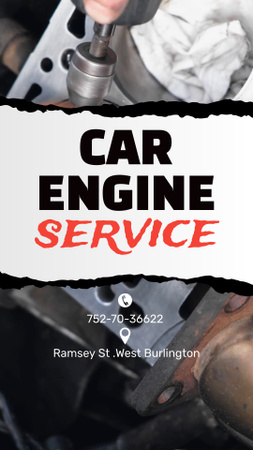 Qualified Car Engine Service Offer TikTok Video – шаблон для дизайну