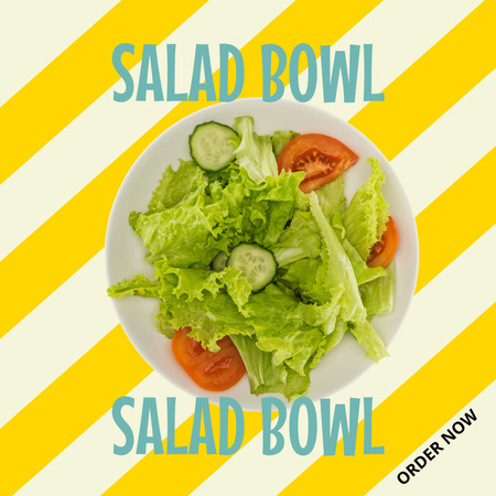 Ontwerpsjabloon van Instagram van Inspiration for Healthy Salad 