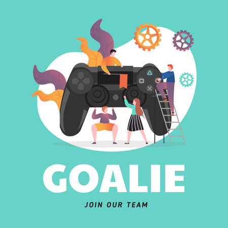 Designvorlage Gaming Community Ad für Animated Post