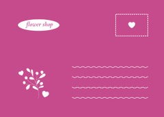 Flower Shop Ad with Pink Roses for Valentine’s Day