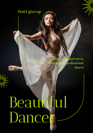 Szablon projektu Passionate Professional Dancer Poster 28x40in