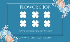 Offer of Discount by Floral Shop for Loyalty