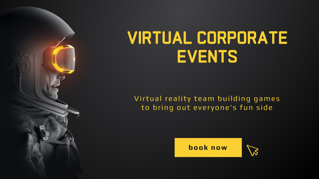 Virtual Corporate Events Offer FB event cover Tasarım Şablonu