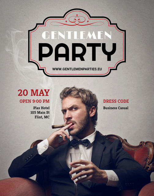 Chic Gathering And Party In May Announcement Poster 22x28in tervezősablon