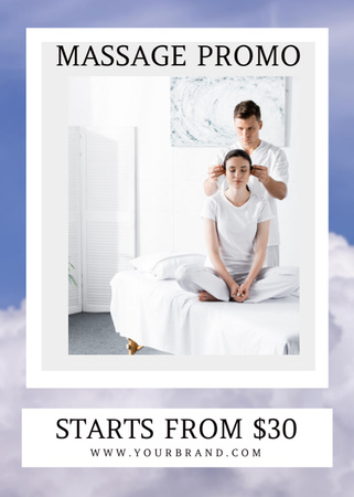 Massage Services Promotion Flayer Design Template