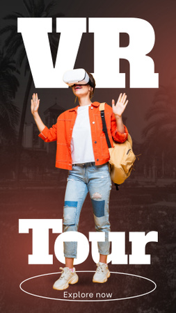 New Virtual Reality Instagram Story Design Template