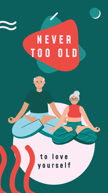 Old people exercising Instagram Story – шаблон для дизайну