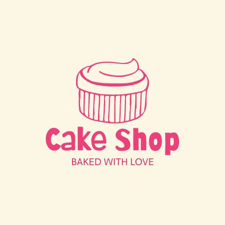 Baked with love Logo Design Template