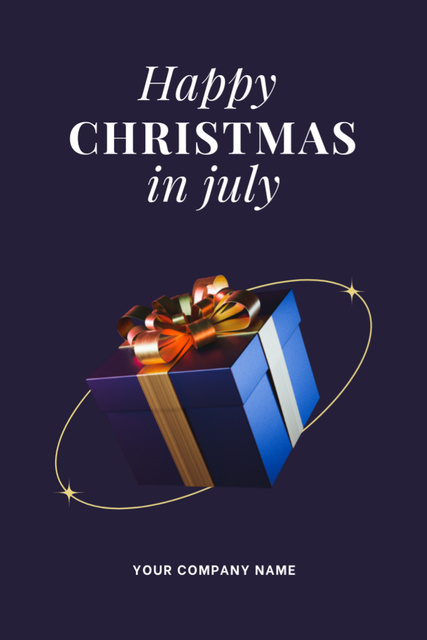 Designvorlage Celebrating Delightful Christmas in July für Flyer 4x6in