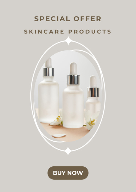 Ontwerpsjabloon van Poster van Natural Skincare Products Sale