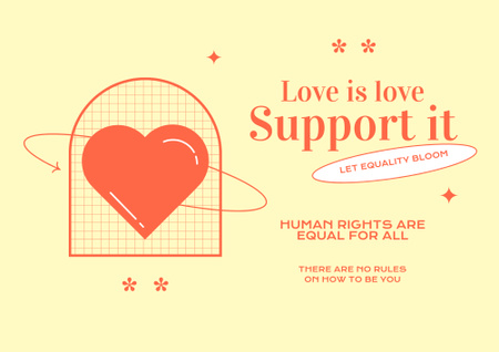 Awareness of Tolerance to LGBT Poster B2 Horizontal Design Template