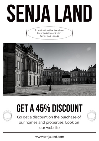 Discount Property Services Poster Design Template