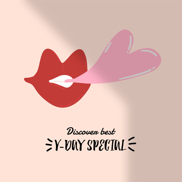 Valentine's Day Special Discount Offer Instagram Tasarım Şablonu