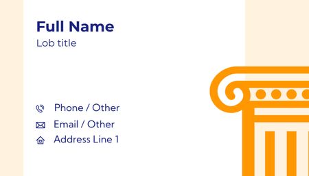 Platilla de diseño Sleek Employee Data Profile with Corporate Emblem Business Card US