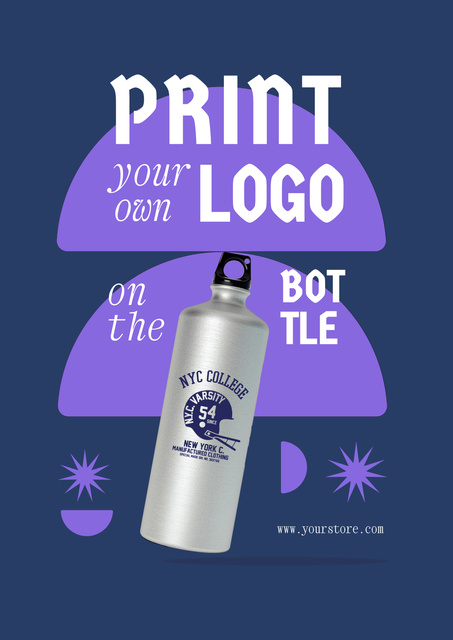 Printed College Merch And Stuff Offer Poster Design Template